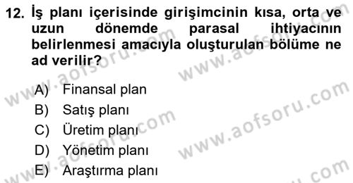 Spor Tesisi İşletmeciliği ve Saha Malzeme Bilgisi Dersi 2022 - 2023 Yılı (Final) Dönem Sonu Sınavı 12. Soru