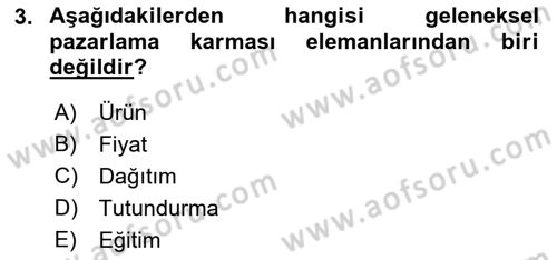 Spor Tesisi İşletmeciliği ve Saha Malzeme Bilgisi Dersi 2023 - 2024 Yılı (Final) Dönem Sonu Sınavı 3. Soru