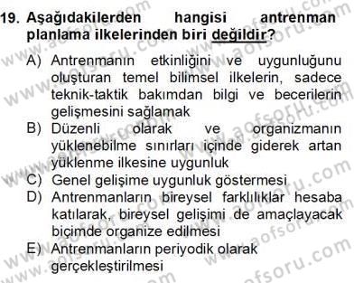 Sporda Risk Yönetimi Dersi 2012 - 2013 Yılı (Final) Dönem Sonu Sınav Soruları 19. Soru