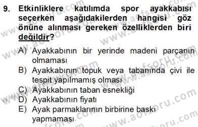 Sporda Risk Yönetimi Dersi 2012 - 2013 Yılı (Final) Dönem Sonu Sınav Soruları 9. Soru