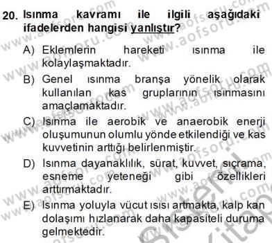Sporda Risk Yönetimi Dersi 2013 - 2014 Yılı (Final) Dönem Sonu Sınav Soruları 20. Soru