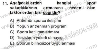 Sporda Risk Yönetimi Dersi 2014 - 2015 Yılı (Final) Dönem Sonu Sınav Soruları 11. Soru