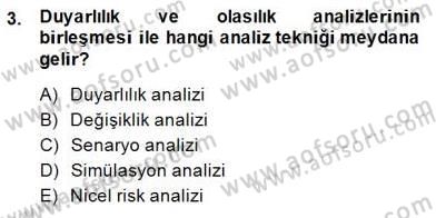 Sporda Risk Yönetimi Dersi 2014 - 2015 Yılı (Final) Dönem Sonu Sınav Soruları 3. Soru