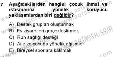 Sporda Risk Yönetimi Dersi 2014 - 2015 Yılı (Final) Dönem Sonu Sınav Soruları 7. Soru