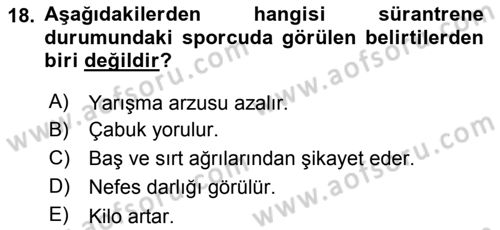 Sporda Risk Yönetimi Dersi 2015 - 2016 Yılı (Final) Dönem Sonu Sınav Soruları 18. Soru