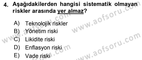 Sporda Risk Yönetimi Dersi 2015 - 2016 Yılı (Final) Dönem Sonu Sınav Soruları 4. Soru