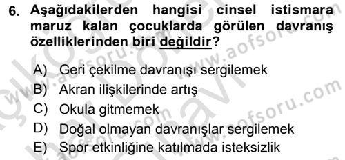 Sporda Risk Yönetimi Dersi 2015 - 2016 Yılı (Final) Dönem Sonu Sınav Soruları 6. Soru