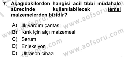 Sporda Risk Yönetimi Dersi 2015 - 2016 Yılı (Final) Dönem Sonu Sınav Soruları 7. Soru