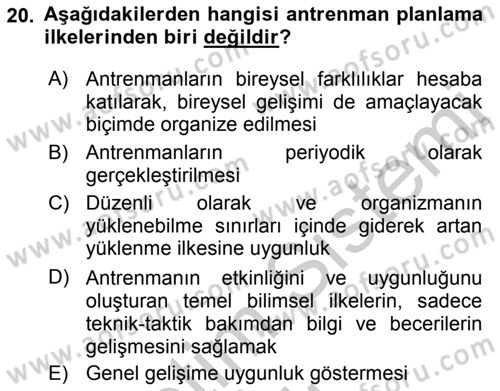 Sporda Risk Yönetimi Dersi 2016 - 2017 Yılı 3 Ders Sınav Soruları 20. Soru