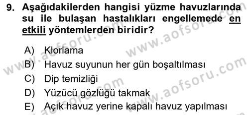 Sporda Risk Yönetimi Dersi 2017 - 2018 Yılı (Final) Dönem Sonu Sınav Soruları 9. Soru