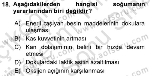 Sporda Risk Yönetimi Dersi 2021 - 2022 Yılı (Final) Dönem Sonu Sınav Soruları 18. Soru