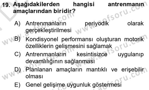 Sporda Risk Yönetimi Dersi 2021 - 2022 Yılı (Final) Dönem Sonu Sınav Soruları 19. Soru