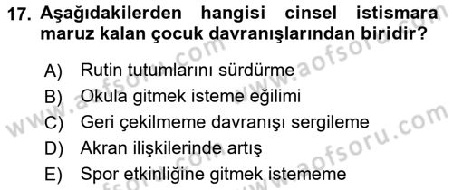 Sporda Risk Yönetimi Dersi 2022 - 2023 Yılı Yaz Okulu Sınav Soruları 17. Soru