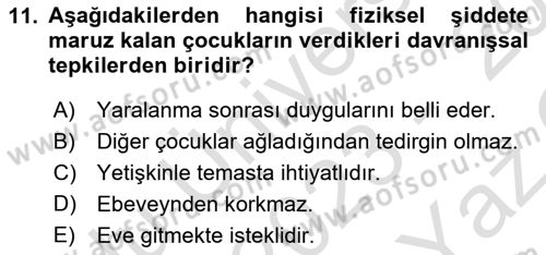 Sporda Risk Yönetimi Dersi 2023 - 2024 Yılı Yaz Okulu Sınav Soruları 11. Soru