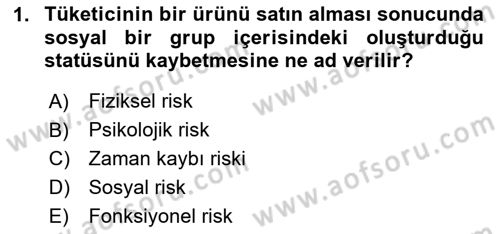 Sporda Risk Yönetimi Dersi 2024 - 2025 Yılı (Vize) Ara Sınav Soruları 1. Soru