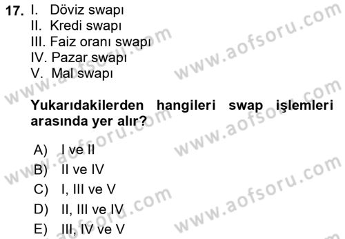 Sporda Risk Yönetimi Dersi 2024 - 2025 Yılı (Final) Dönem Sonu Sınav Soruları 17. Soru