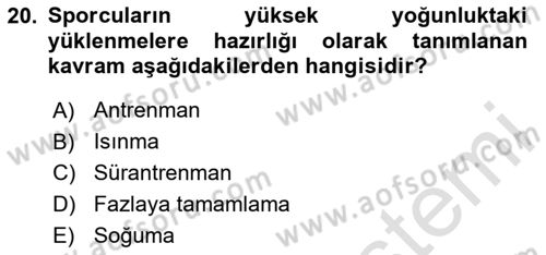 Sporda Risk Yönetimi Dersi 2024 - 2025 Yılı (Final) Dönem Sonu Sınav Soruları 20. Soru