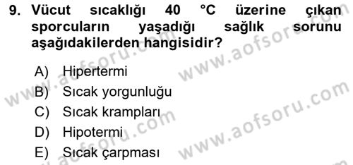 Sporda Risk Yönetimi Dersi 2024 - 2025 Yılı (Final) Dönem Sonu Sınav Soruları 9. Soru
