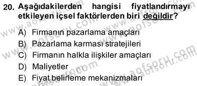 Sporda Sponsorluk Dersi 2013 - 2014 Yılı (Vize) Ara Sınav Soruları 20. Soru