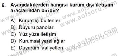 Sporda Sponsorluk Dersi 2014 - 2015 Yılı (Final) Dönem Sonu Sınav Soruları 6. Soru