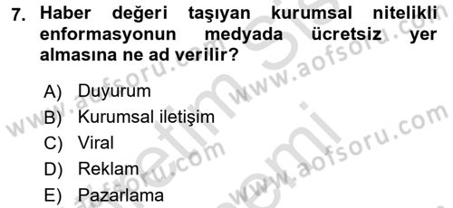 Sporda Sponsorluk Dersi 2016 - 2017 Yılı (Final) Dönem Sonu Sınav Soruları 7. Soru