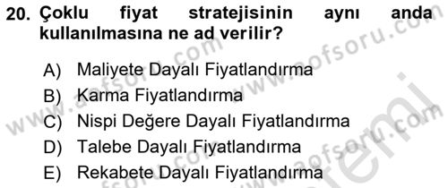 Sporda Sponsorluk Dersi 2021 - 2022 Yılı (Vize) Ara Sınav Soruları 20. Soru