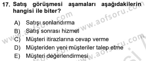 Sporda Sponsorluk Dersi 2021 - 2022 Yılı (Final) Dönem Sonu Sınav Soruları 17. Soru