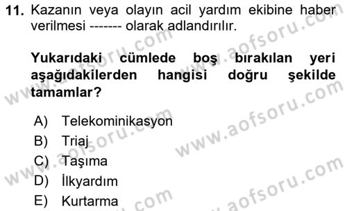 Sporcu Sağlığı Ve Egzersiz Dersi 2024 - 2025 Yılı (Final) Dönem Sonu Sınav Soruları 11. Soru