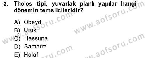 Eski Mezopotamya ve Mısır Tarihi Dersi 2014 - 2015 Yılı (Vize) Ara Sınav Soruları 2. Soru