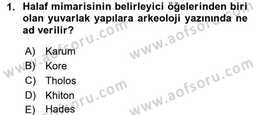 Eski Mezopotamya ve Mısır Tarihi Dersi 2016 - 2017 Yılı (Vize) Ara Sınav Soruları 1. Soru