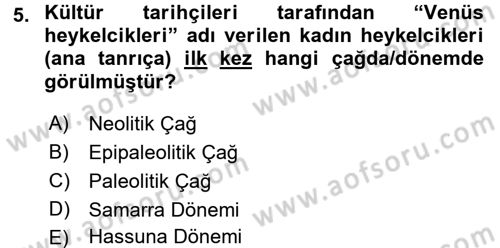 Eski Mezopotamya ve Mısır Tarihi Dersi 2016 - 2017 Yılı (Vize) Ara Sınav Soruları 5. Soru
