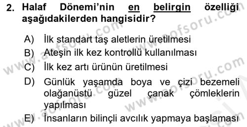 Eski Mezopotamya ve Mısır Tarihi Dersi 2017 - 2018 Yılı (Vize) Ara Sınav Soruları 2. Soru