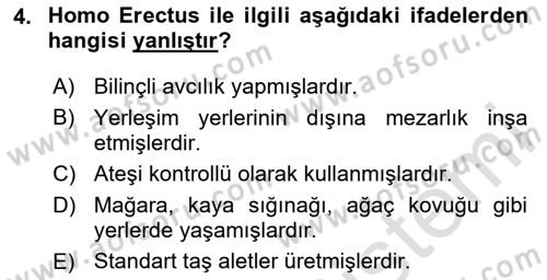 Eski Mezopotamya ve Mısır Tarihi Dersi 2023 - 2024 Yılı (Vize) Ara Sınav Soruları 4. Soru