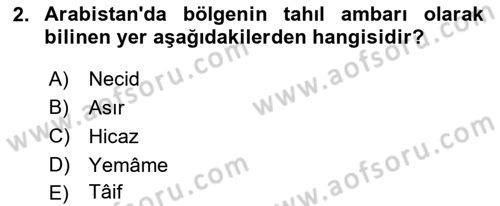 İslam Tarihi ve Medeniyeti 1 Dersi 2018 - 2019 Yılı (Final) Dönem Sonu Sınav Soruları 2. Soru