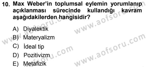 Tarih Metodu Dersi 2014 - 2015 Yılı (Vize) Ara Sınav Soruları 10. Soru