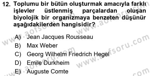 Tarih Metodu Dersi Ara Sınavı Deneme Sınav Soruları 12. Soru