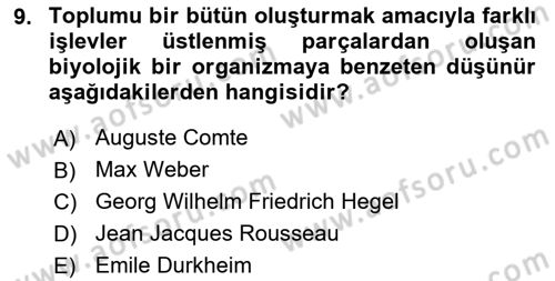 Tarih Metodu Dersi 2021 - 2022 Yılı (Vize) Ara Sınav Soruları 9. Soru