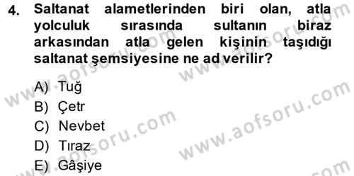 Büyük Selçuklu Tarihi Dersi 2014 - 2015 Yılı (Final) Dönem Sonu Sınav Soruları 4. Soru