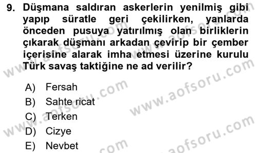 Büyük Selçuklu Tarihi Dersi 2023 - 2024 Yılı Yaz Okulu Sınav Soruları 9. Soru
