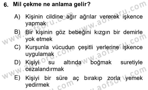 Büyük Selçuklu Tarihi Dersi 2024 - 2025 Yılı (Final) Dönem Sonu Sınav Soruları 6. Soru