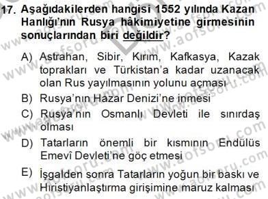 Orta Asya Türk Tarihi Dersi 2014 - 2015 Yılı (Final) Dönem Sonu Sınav Soruları 17. Soru