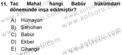 Orta Asya Türk Tarihi Dersi 2015 - 2016 Yılı (Final) Dönem Sonu Sınav Soruları 11. Soru