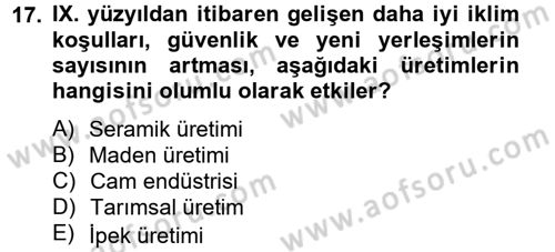 Bizans Tarihi Dersi 2012 - 2013 Yılı (Final) Dönem Sonu Sınav Soruları 17. Soru