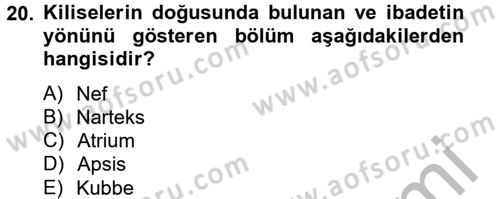 Bizans Tarihi Dersi 2012 - 2013 Yılı (Final) Dönem Sonu Sınav Soruları 20. Soru