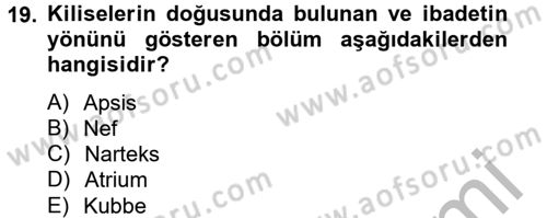 Bizans Tarihi Dersi 2014 - 2015 Yılı (Final) Dönem Sonu Sınav Soruları 19. Soru