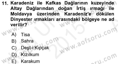 Bizans Tarihi Dersi 2015 - 2016 Yılı (Vize) Ara Sınav Soruları 11. Soru