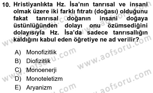 Bizans Tarihi Dersi 2024 - 2025 Yılı (Vize) Ara Sınav Soruları 10. Soru