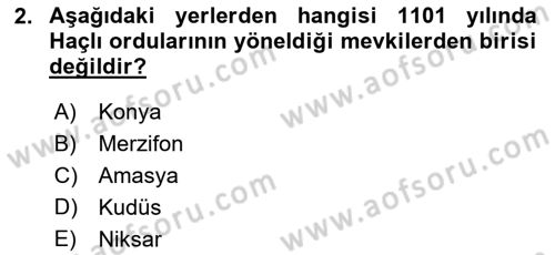 Bizans Tarihi Dersi 2024 - 2025 Yılı (Final) Dönem Sonu Sınav Soruları 2. Soru