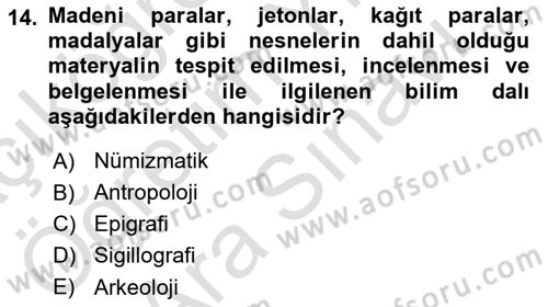 Bizans Tarihi Dersi 2025 - 2026 Yılı (Vize) Ara Sınav Soruları 14. Soru