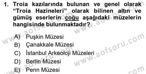 Hellen ve Roma Tarihi Dersi 2020 - 2021 Yılı Yaz Okulu Sınav Soruları 1. Soru